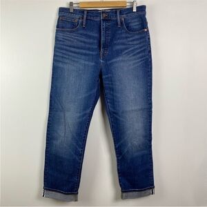 Madewell Classic Straight Jeans in Ives Wash Selvedge Edition Size 31
